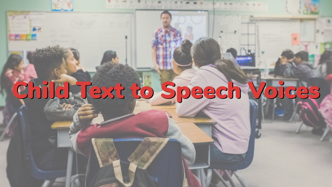 text to speech voices child