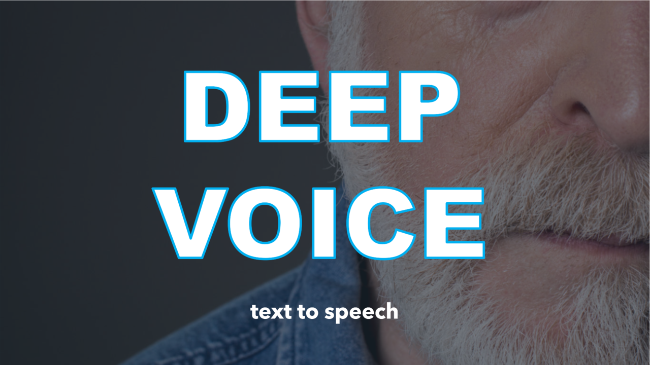 text to speech deep voice