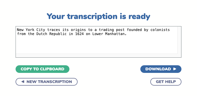 Preview and download your transcription Preview and download your transcription